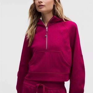 Lululemon Women's Berry Scuba Half-Zip Hoodie